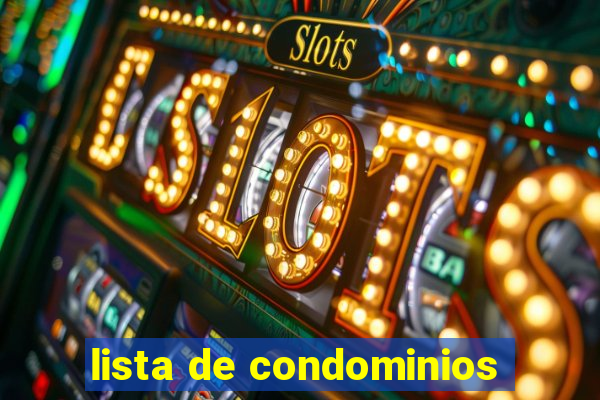 lista de condominios